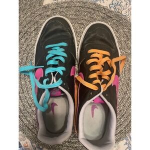 Nike Capri III Low LTR Black Pink Turquoise Orange 407992-050 Womens Size 9